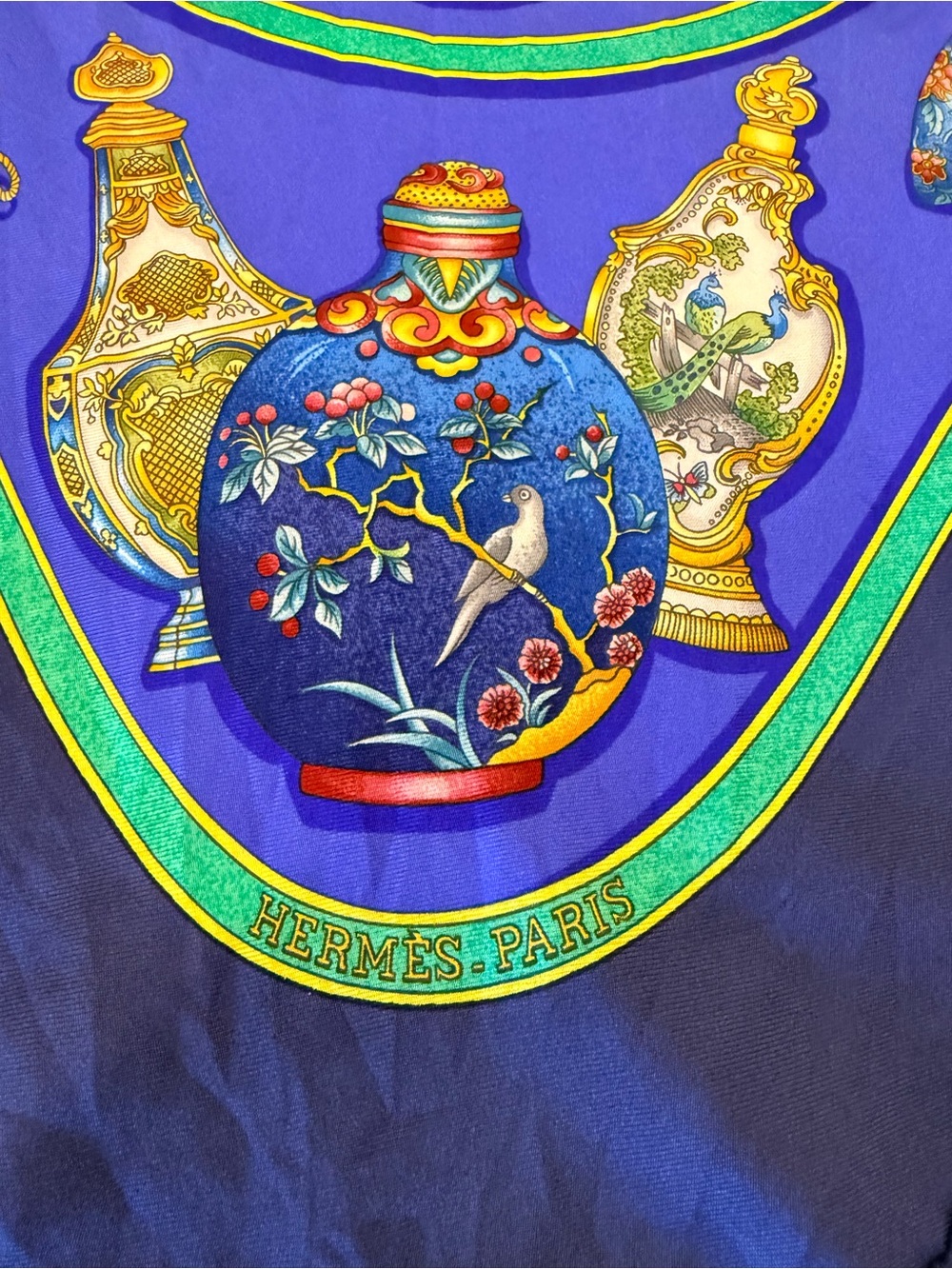 Hermes Qu’importe Le Flacon Silk Scarf - Picture 8 of 9